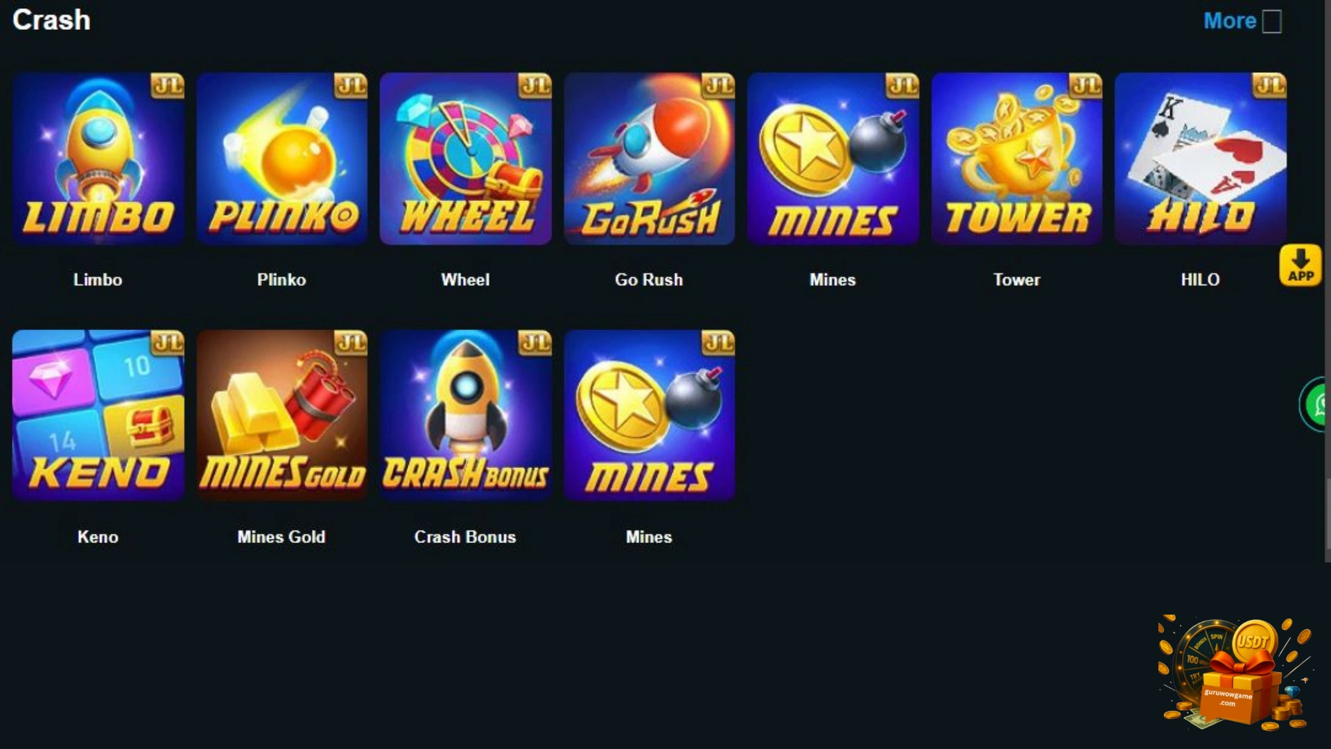 guru wow crash games